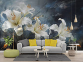 Lux Nocturne Lily Mural Wallpaper