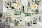 Seamless Flower Pattern Green