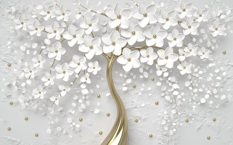 Golden Harmony Mural Wallpaper