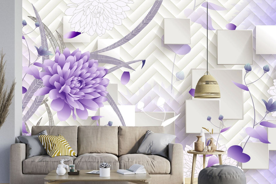 purple and petal