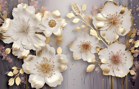 Whispering Petals Mural Wallpaper