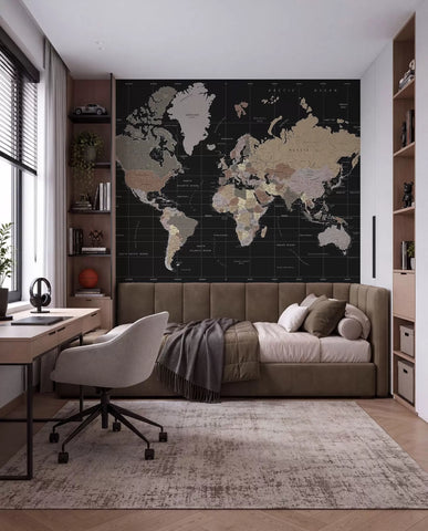 Detailed map of the world