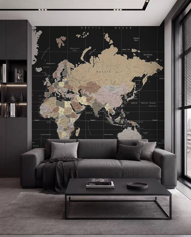 Detailed map of the world
