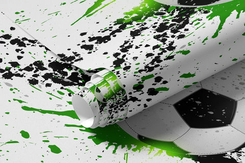 Soccer ball leaving green spots