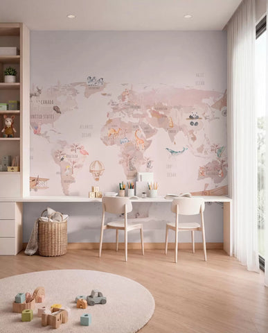 World Map for Girls