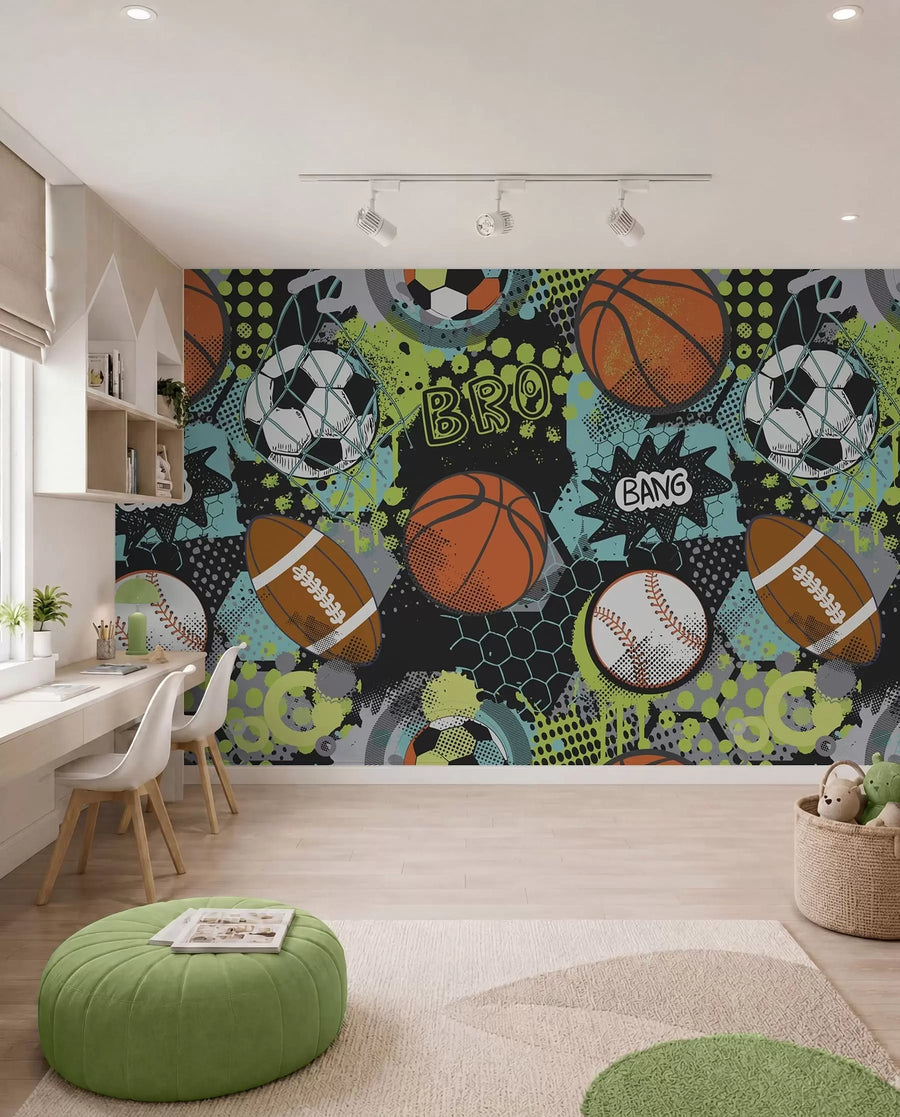 Abstraction with sports balls