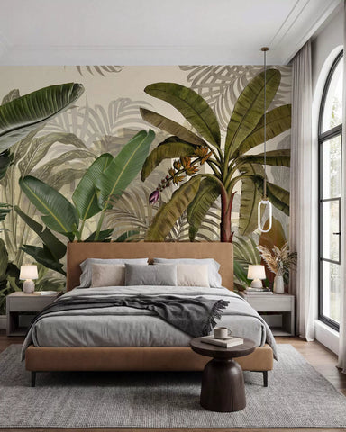 Tropical jungle and leaves