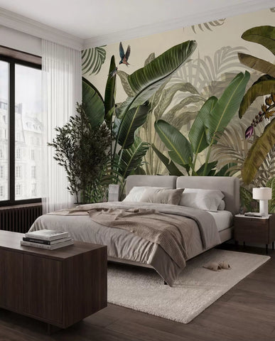 Tropical jungle and leaves