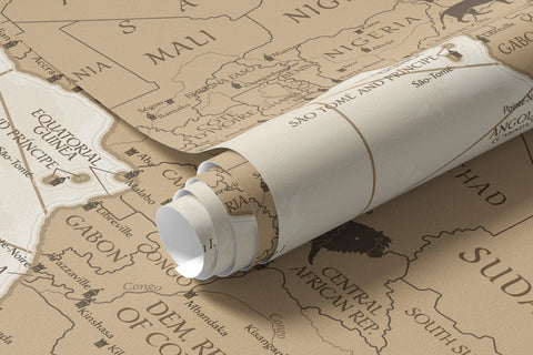 Vintage world map