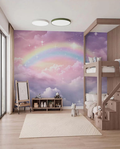 Rainbow in the clouds