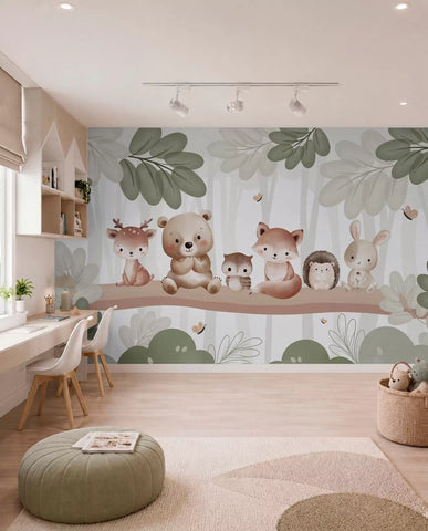 Cute animals in the forest