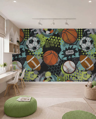Abstraction with sports balls