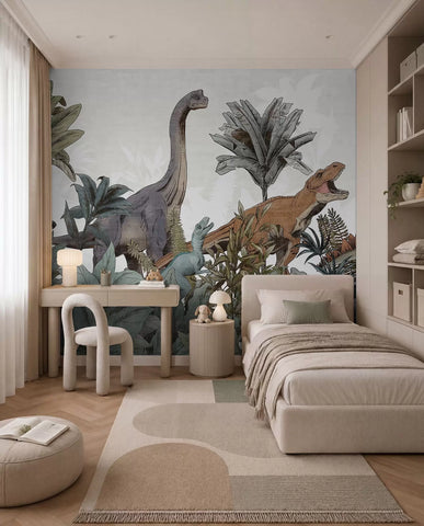 Park of large dinosaurs