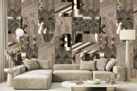 Abstract Reflections Mural Wallpaper