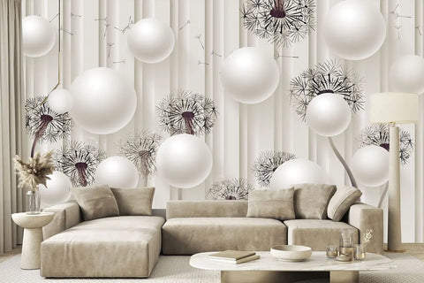 Dandelion Seed Mural Wallpaper
