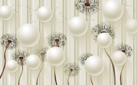 Dandelion Seed Mural Wallpaper