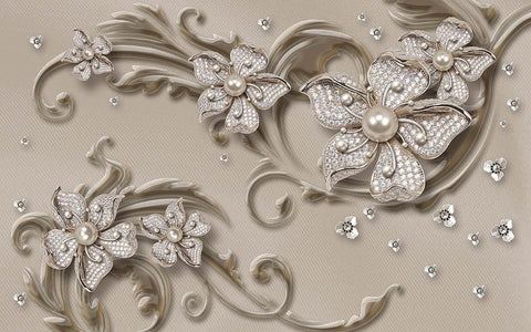 classic flower Dim brown colour