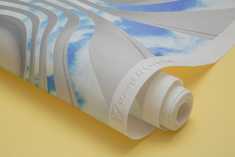 Skyline Arch Mural Wallpaper: Open Up Your Space to Endless Blue