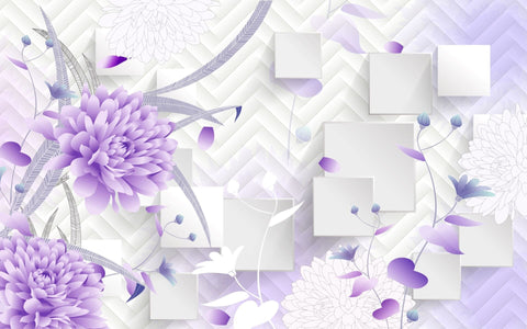 purple and petal