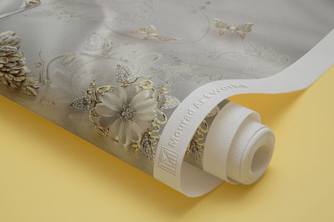 Golden Flower Decal